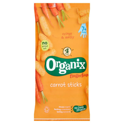 Organix Crunchy Carrot Sticks Multipack 7m+ (18gx4) x 4