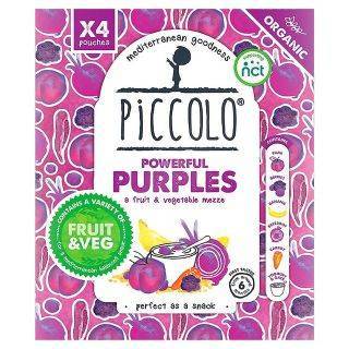 Piccolo Powerful Purples - Multipack 6m+ (90gx4) x 6