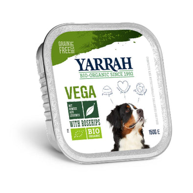 Yarrah Dog Food - Vegetarian Chunks With Rosehips 150g x 12