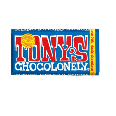 Tonys Fairtrade Dark Chocolate 70% 180g x 15