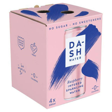 Dash Water Sparkling Raspberry - Multipack (330mlx4) x 6