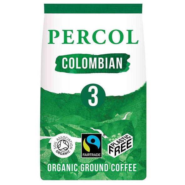 Percol Smooth Colombian Ground Coffee - Plastic Free 200g
