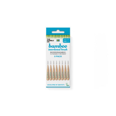 Humble Brush Bamboo Interdental Blue - Size 6 8 Pack