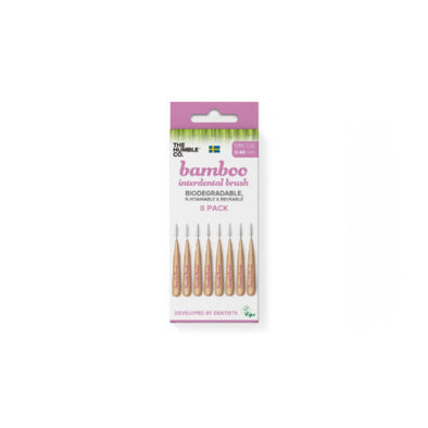 Humble Brush Bamboo Interdental Pink - Size 4 8 Pack