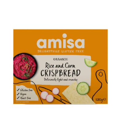 Amisa Organic Corn & Rice Crispbread 120g