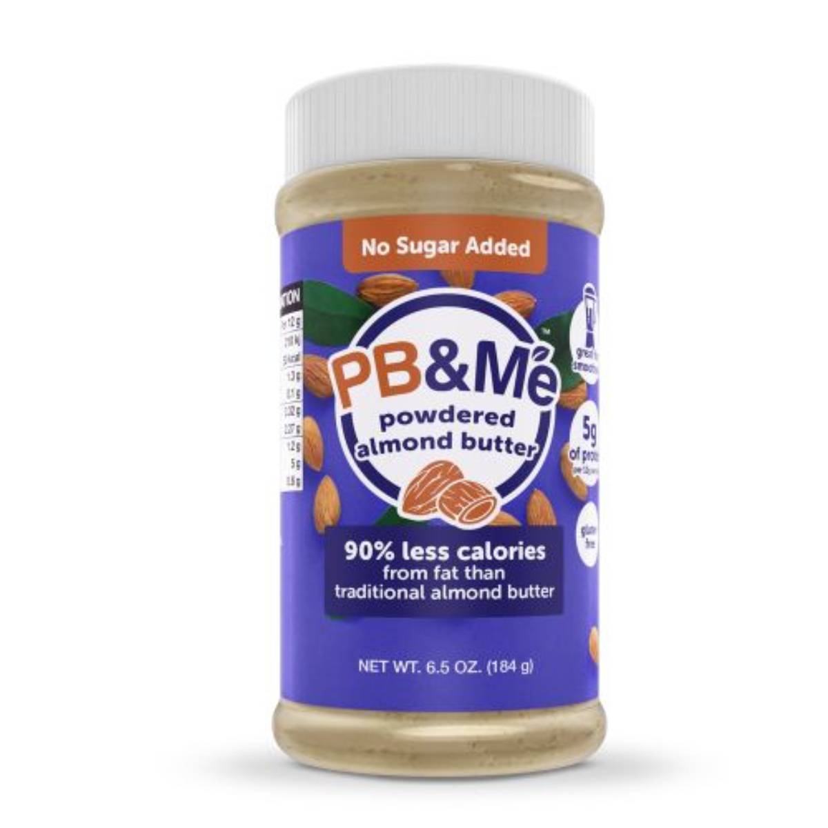 PB&Me No Added Sugar Powdered Almond Butter 184g