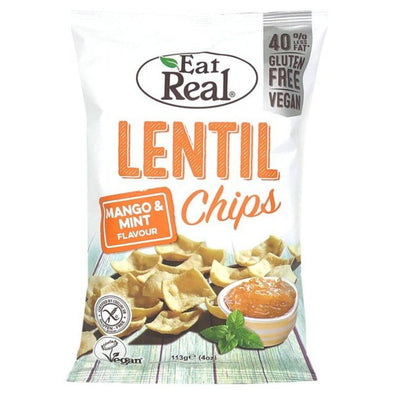 Eat Real Lentil Mango Mint Chips 113g x 10