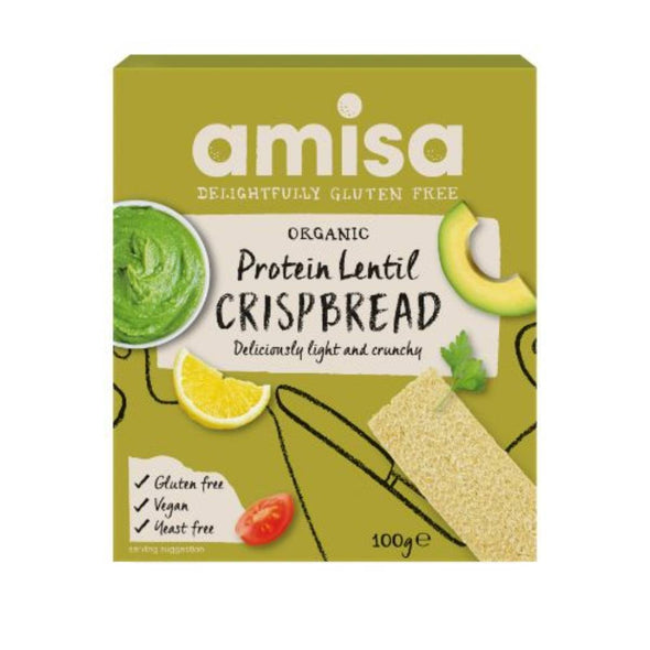 Amisa Organic Protein Lentil Crispbread 100g
