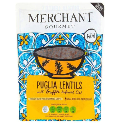 Merchant Gourmet Puglia Lentils With Truffle Oil 250g x 6