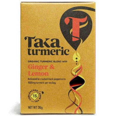 Taka Turmeric Ginger Lemon Tea 15 Bags x 4