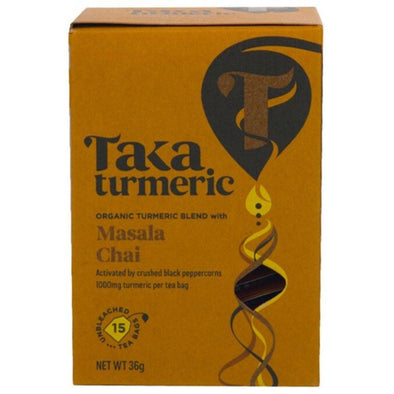 Taka Turmeric Masala Chai Tea 15 Bags x 4
