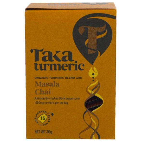 Taka Turmeric Masala Chai Tea 15 Bags x 4