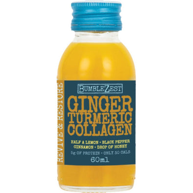 BumbleZest Revive & Restore Ginger Turmeric Collagen Drink 60ml