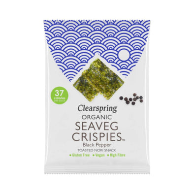 Clearspring Organic Seaveg Crispies - Black Pepper 8g x 15