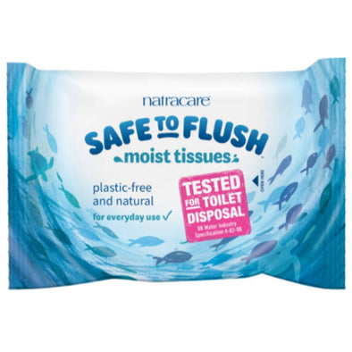 Natracare Safe To Flush Moist Tissues 30s