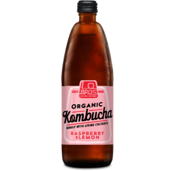 Lo Bros Organic Kombucha - Raspberry & Lemon 750ml