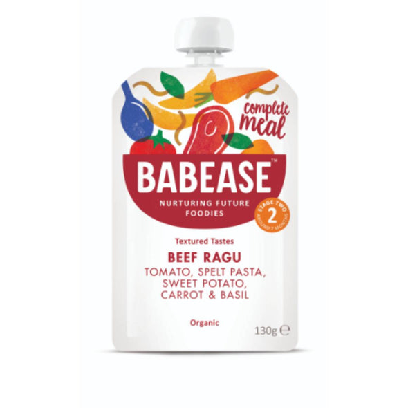 Babease Organic Beef Ragu 7m+ 130g x 6