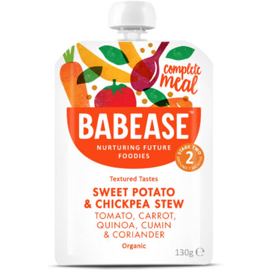 Babease Organic Sweet Potato & Chickpea Stew 7m+ 130g x 6