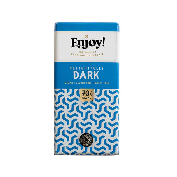Enjoy Raw Choc Dark 70% Chocolate Bar 35g x 15