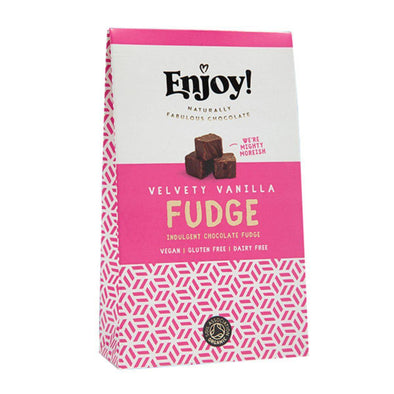 Enjoy Raw Choc Vanilla Chocolate Fudge 100g