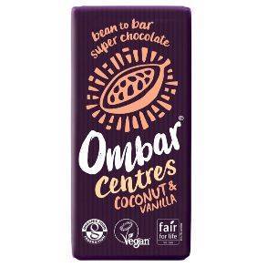 Ombar Coconut & Vanilla Centre Bar 70g x 10