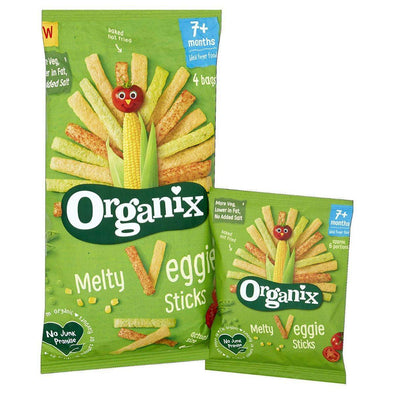 Organix Melty Veggie Sticks Multipack 7m+ (15gx4) x 3