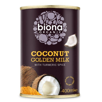 Biona Golden Coconut Milk With Turmeric - Organic 400ml x 6