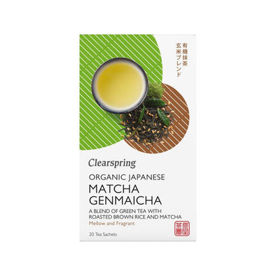 Clearspring Organic Japanese Matcha Genmaicha Tea 20 Bags