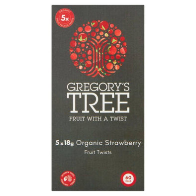 Gregorys Tree Strawberry Fruit Twist Multipack (18gx5) x 10