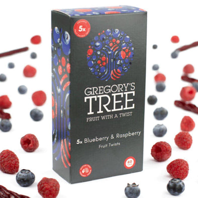 Gregorys Tree Blueberry & Raspberry Fruit Twist Multipack (18gx5) x 10