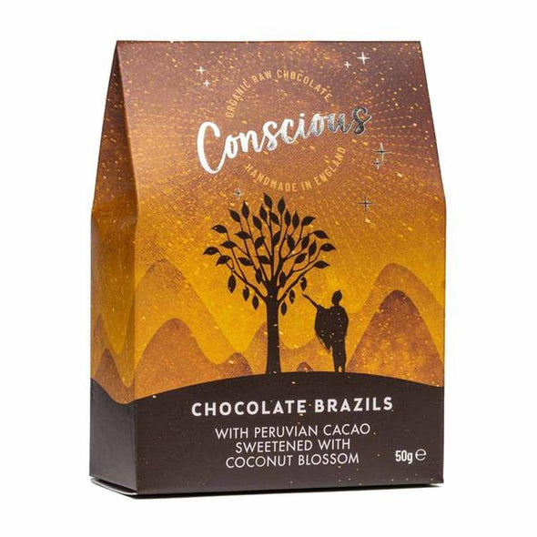Conscious Chocolate Brazils Snack 50g x 8