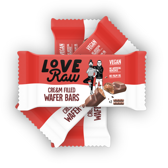 Love Raw Vegan Cream Filled Wafer Bar 43g x 12