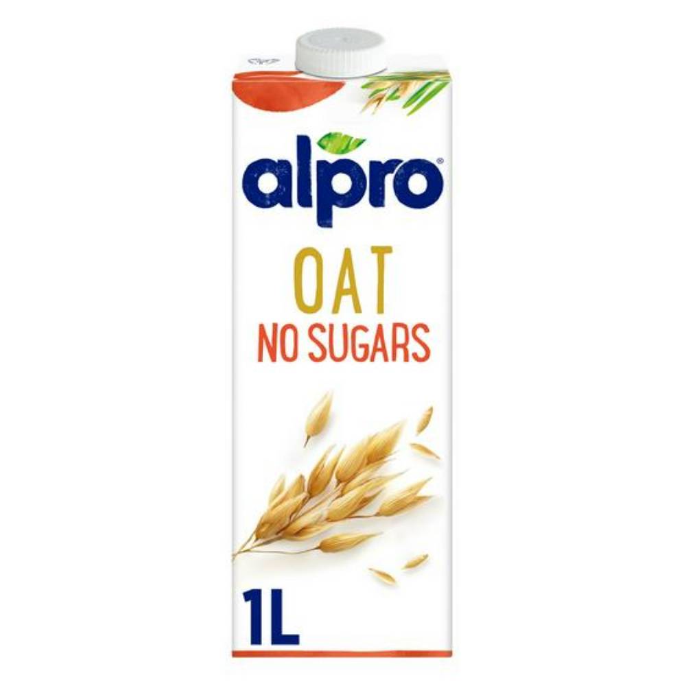 8 x Alpro Oat Unsweetened 1L