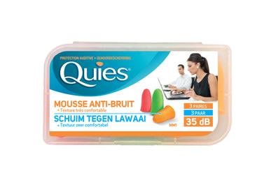 Quies - Protection Auditive Earplugs 3 pairs