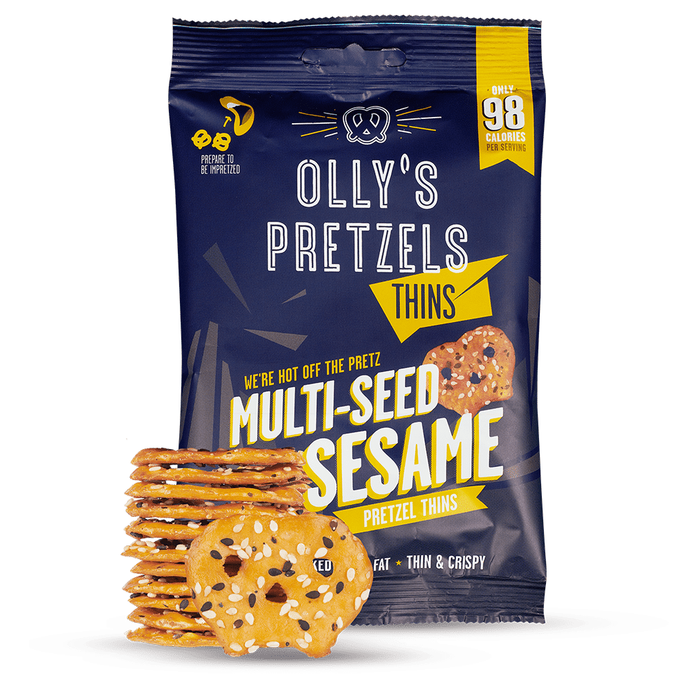 Ollys Pretzels Pretzel Thins - Multiseed 35g x 10