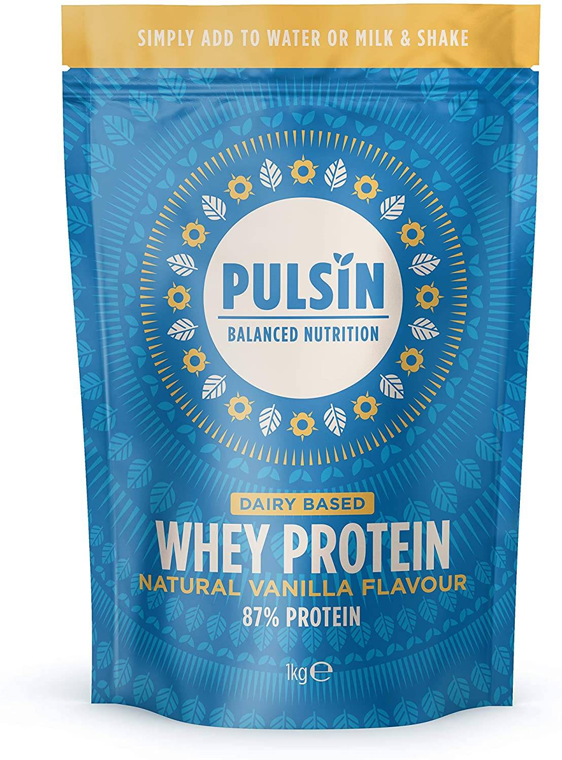 Pulsin Vanilla Whey Protein Powder 1kg