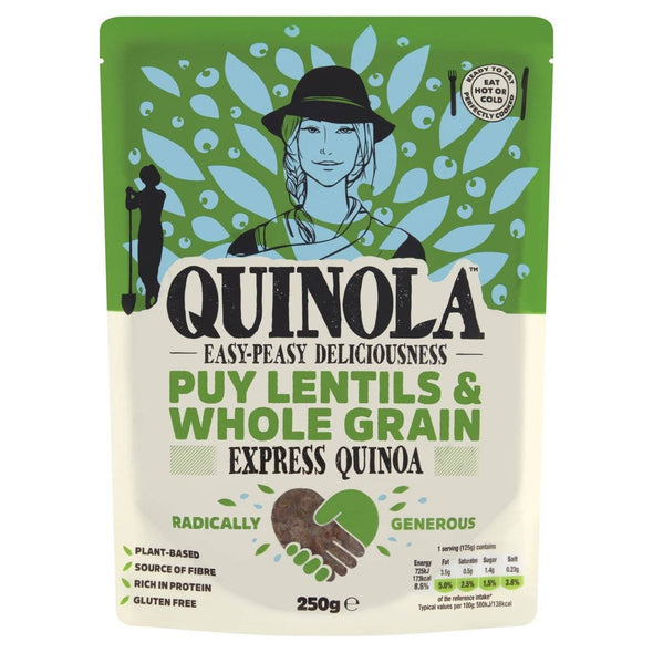 Quinola Express Wholegrain Quinoa & Puy Lentils 250g x 6