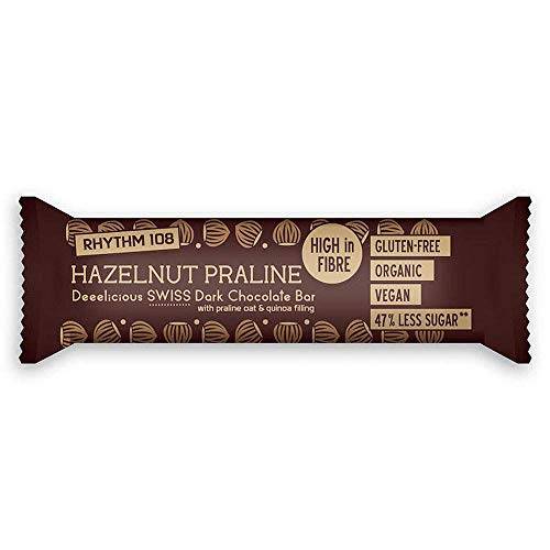 Rhythm 108 Swiss Chocolate Bar - Hazelnut Praline Multipack (33gx3)