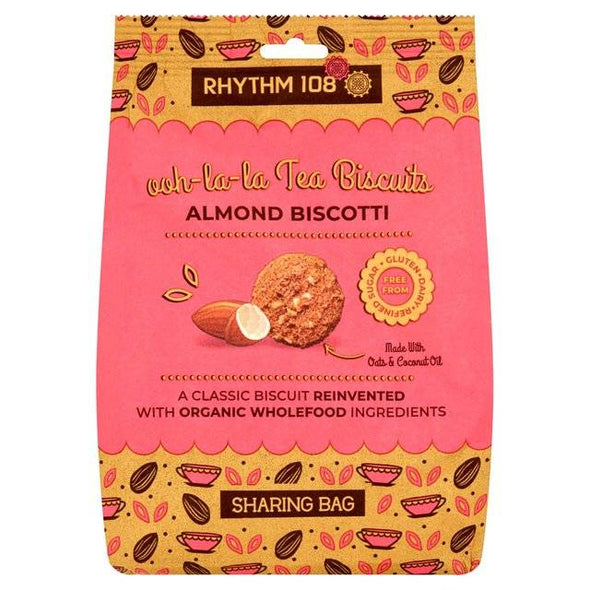Rhythm 108 Ooh La Tea Biscuit - Almond Biscotti 135g