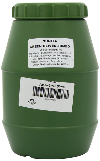 Sunita Green Pitted Jumbo Olives 340g x 6