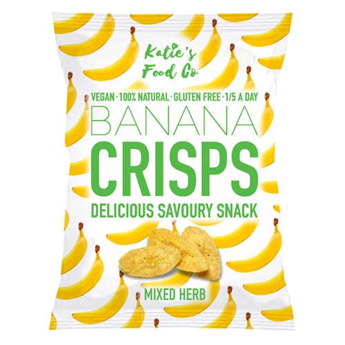 Katies Food Co Mixed Herb Savoury Banana Crisps 32g x 12