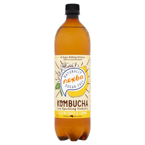 Nexba Elderflower & Lemon Kombucha 1Ltr