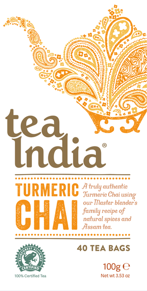 Tea India Turmeric Chai 40 Bags x 4