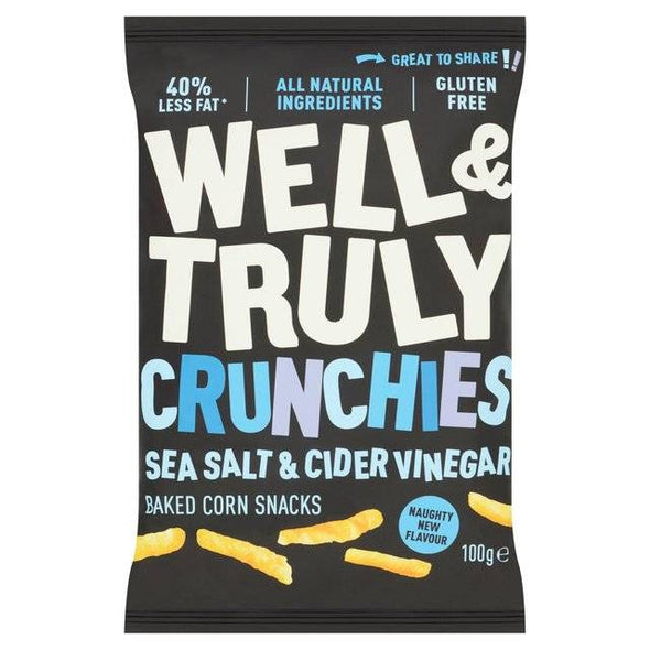 Well & Truly Crunchies - Sea Salt Cider Vinegar 100g x 14