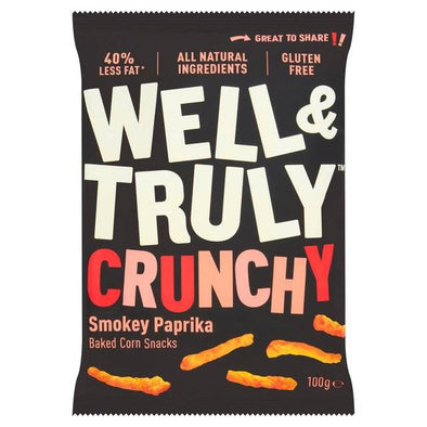Well & Truly Crunchies - Smokey Paprika 100g x 14