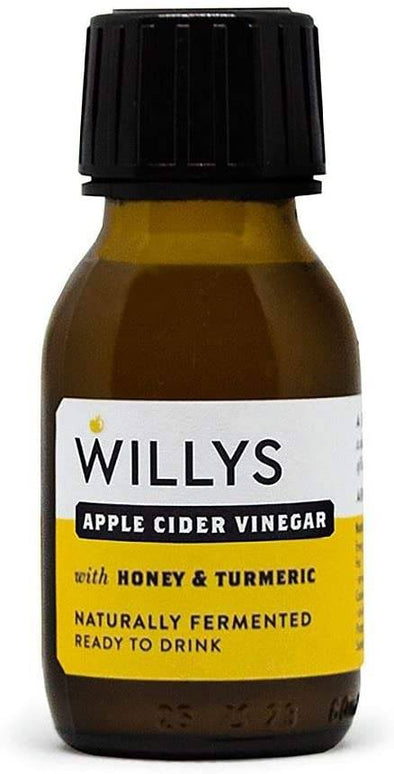Willys Apple Cider Vinegar Shot With Honey & Turmeric 60ml x 15