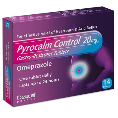 Pyrocalm control 20mg Gastro-Resistant 7 Tablets