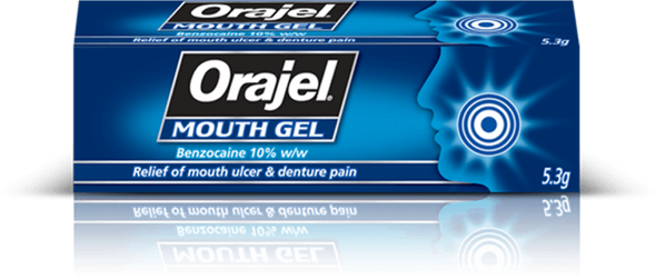 Orajel Mouth Gel,  Relief of Mouth Ulcer & Denture Pain 5.g