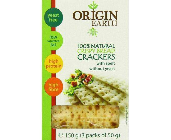 Origin Earth Yeast Free Crackers With Spelt [150g] Origin Earth
