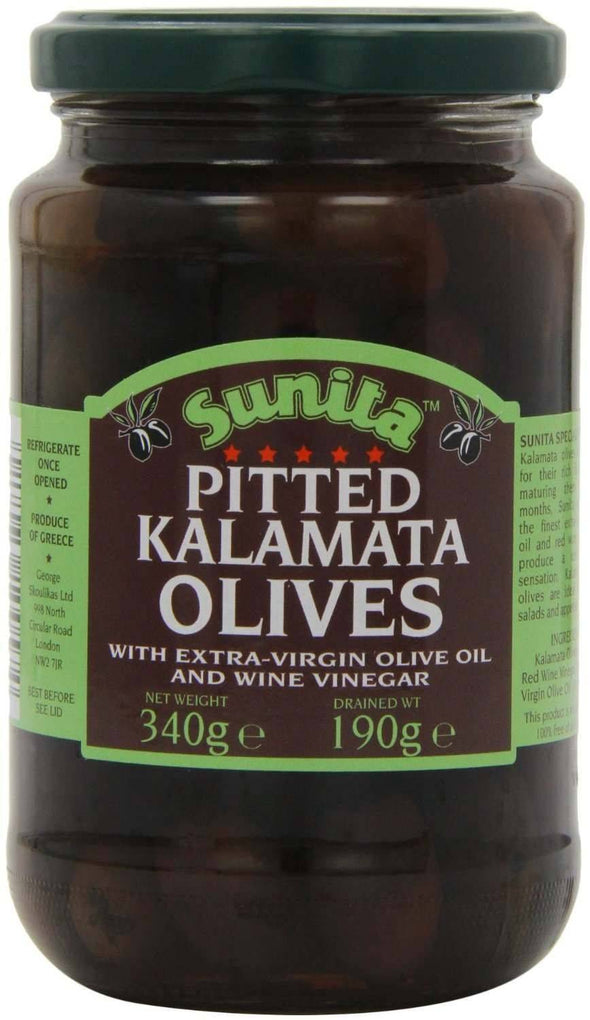 Sunita Kalamata Pitted Olives 340g x 6